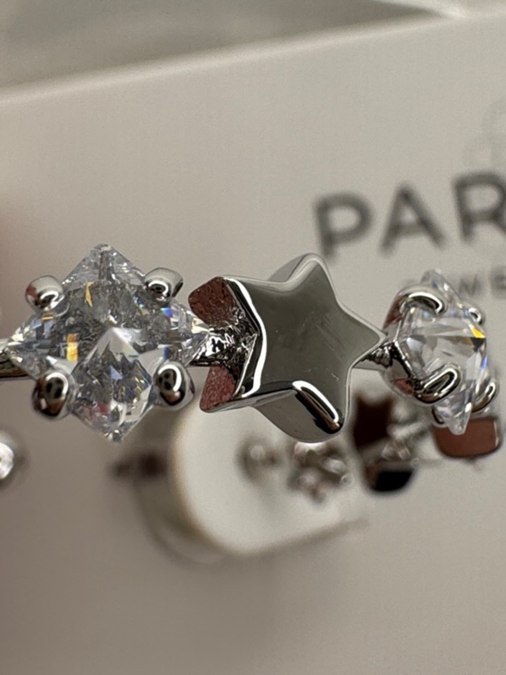 Park Lane Silver Textured Hoop Earrings - Picture 5 of 5